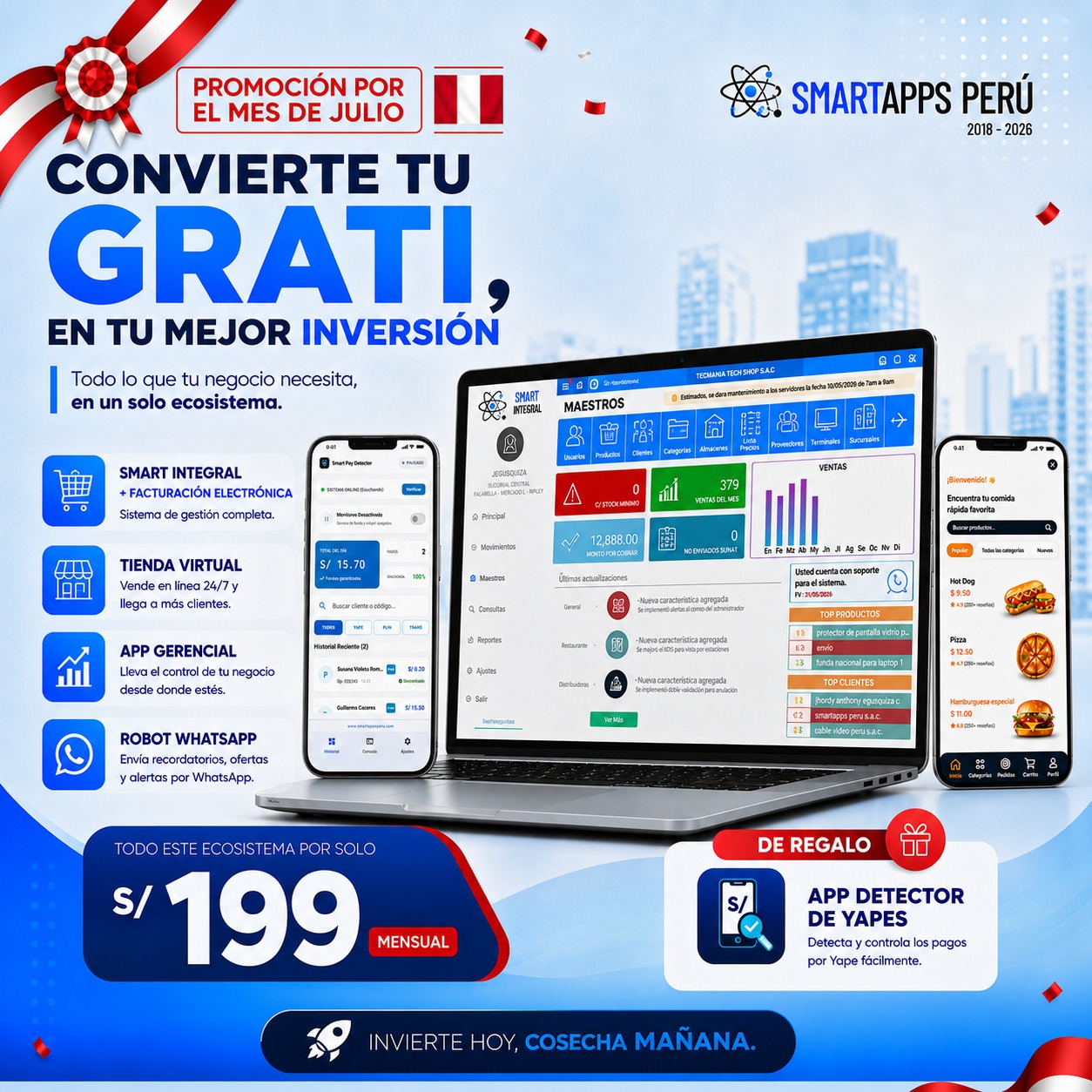 Promoción Ecosistema Smart S/ 199