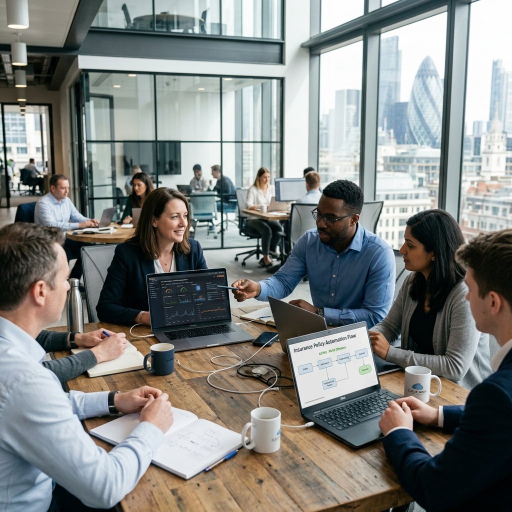 Arquitectos de software en oficina de Pacífico Seguros